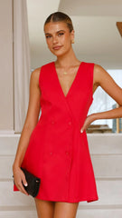 Hani Mini Dress - Red