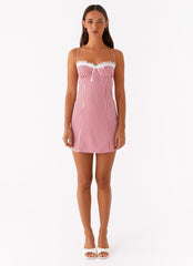 Bellissima Bustier Mini Dress - Red