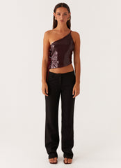 Britley Fitted Trouser - Black