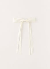 Dorothy Bow Hair Clip - Ivory