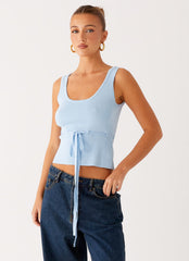Macall Knit Tank - Blue