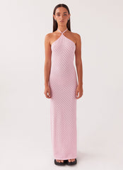 Madsy Knit Maxi Dress - Rose Pink