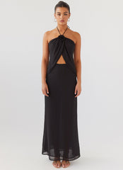 Nightfall Maxi Skirt - Midnight