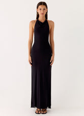 Starlight Nights Maxi Dress - Black