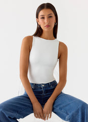 Vincenza Bodysuit - White