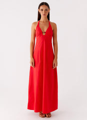 Zana Maxi Dress - Red