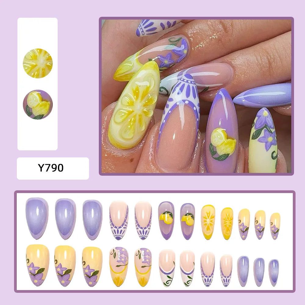 Luxury Handmade 3D Press-On Nails - Premium Reusable Gel Fake Nails - Multiple Styles & Designs Available