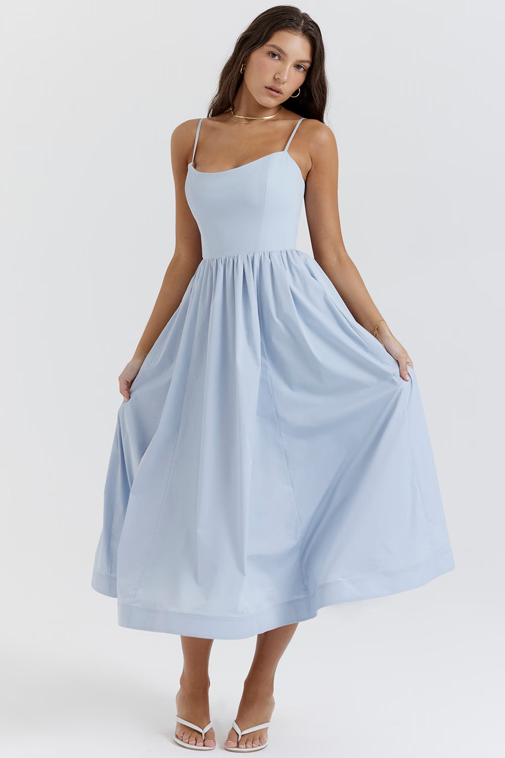 Soft Blue Corset Sundress