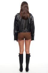 LIONESS Driftwood Bomber Jacket Onyx