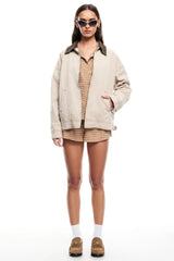 LIONESS Workwear Jacket Stone