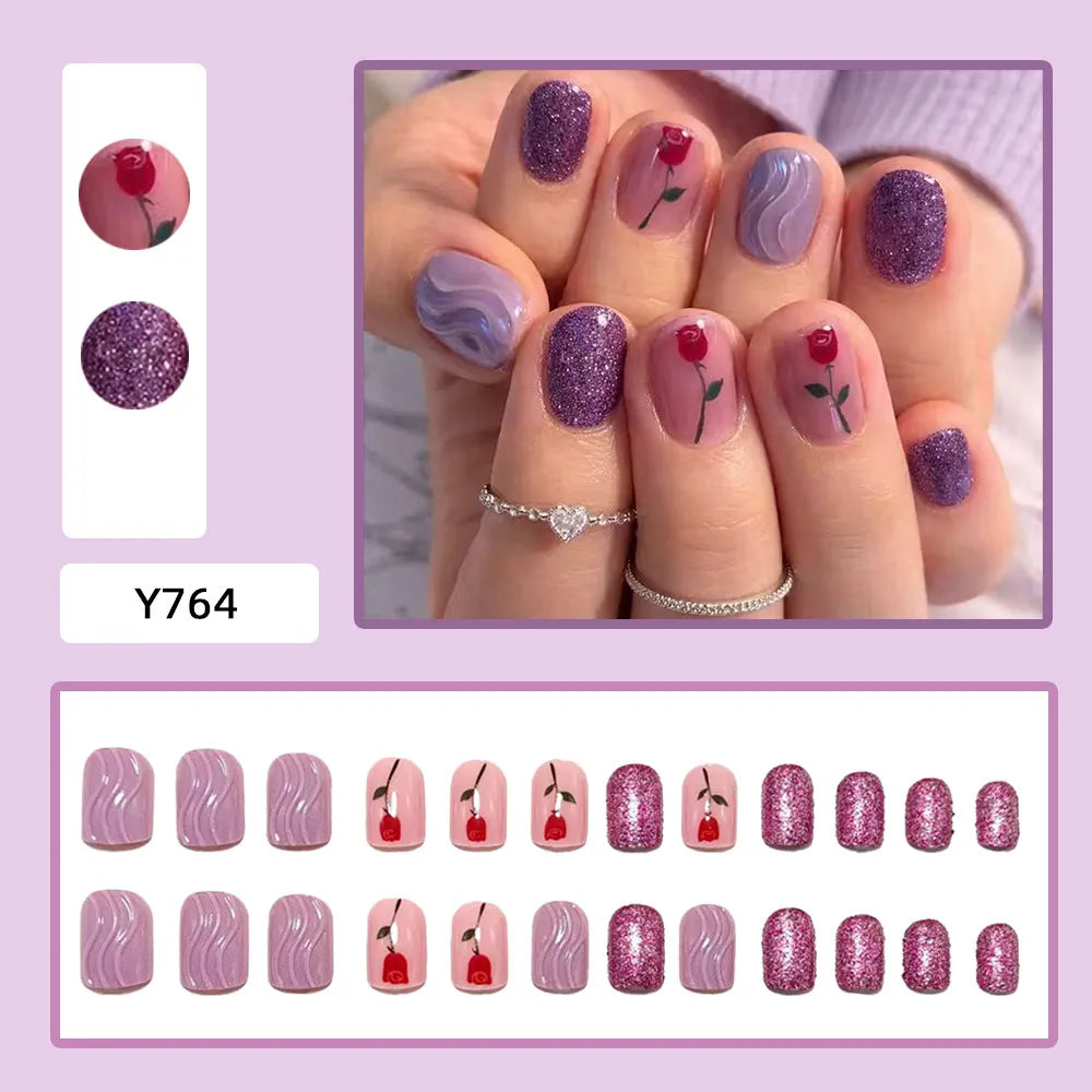 Luxury Handmade 3D Press-On Nails - Premium Reusable Gel Fake Nails - Multiple Styles & Designs Available