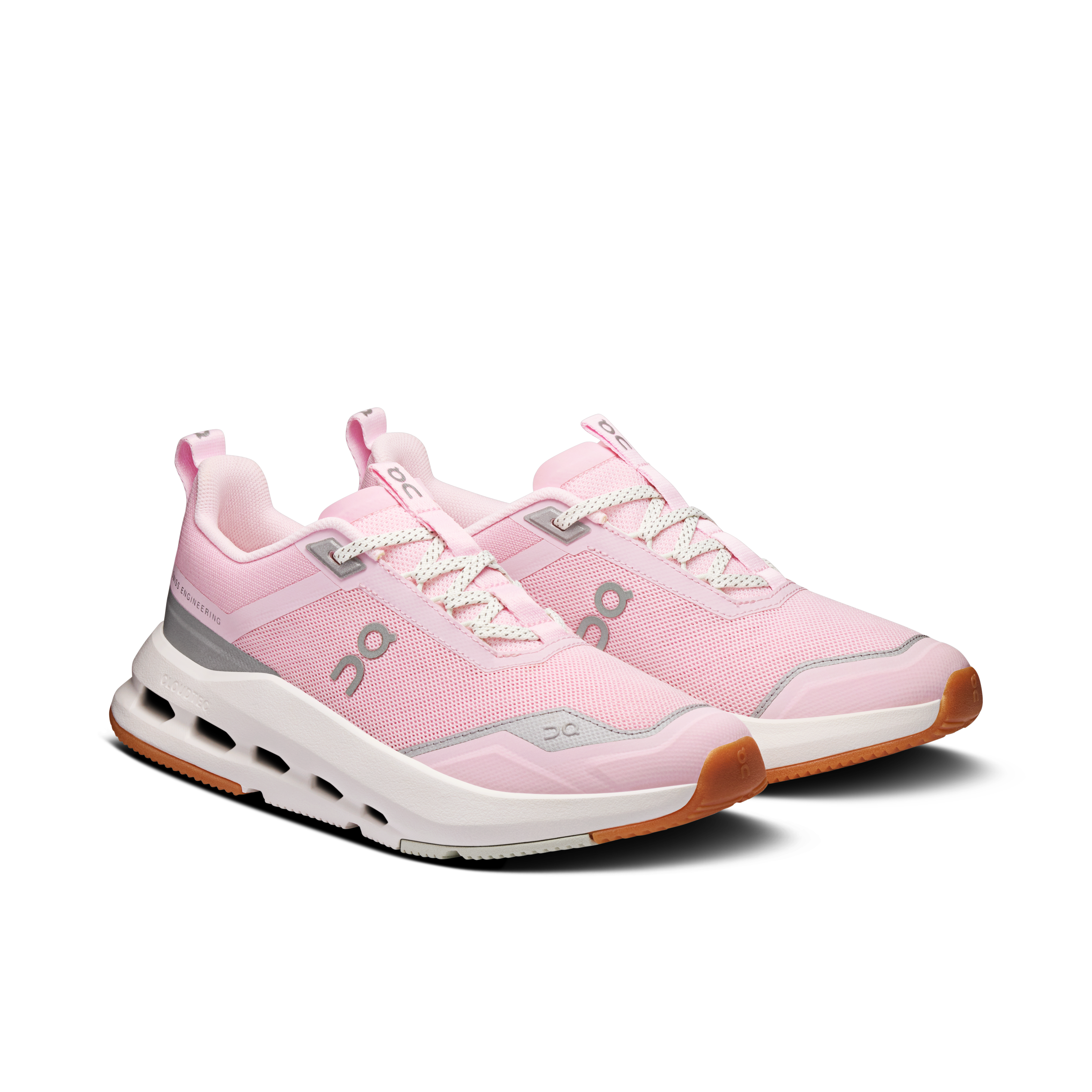 On Running Kids' Cloudnova Youth Shoes - Peony / Iceberg