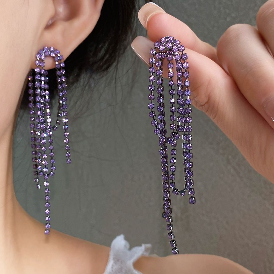 Premium Sparkling Butterfly Fringe Earrings | Delicate Luxury Geometric Studs & Statement Ear Jewelry for Women