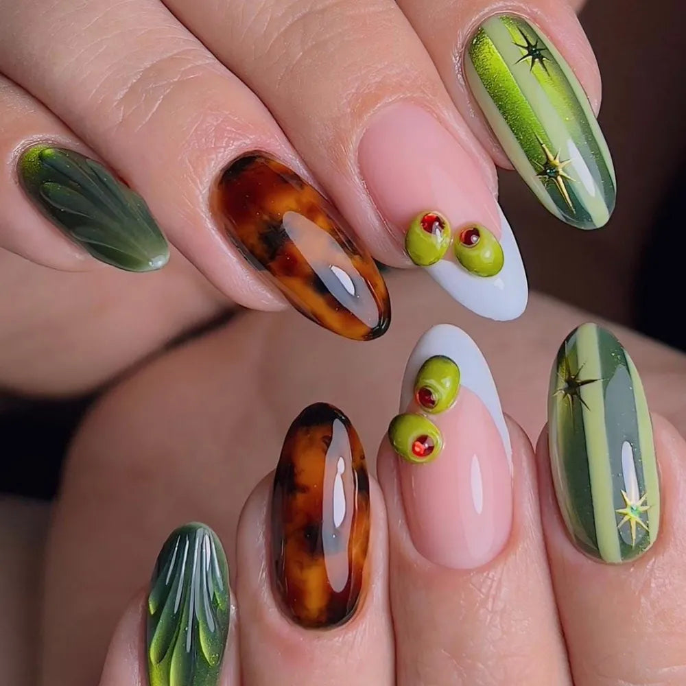 Luxury Handmade 3D Press-On Nails - Premium Reusable Gel Fake Nails - Multiple Styles & Designs Available
