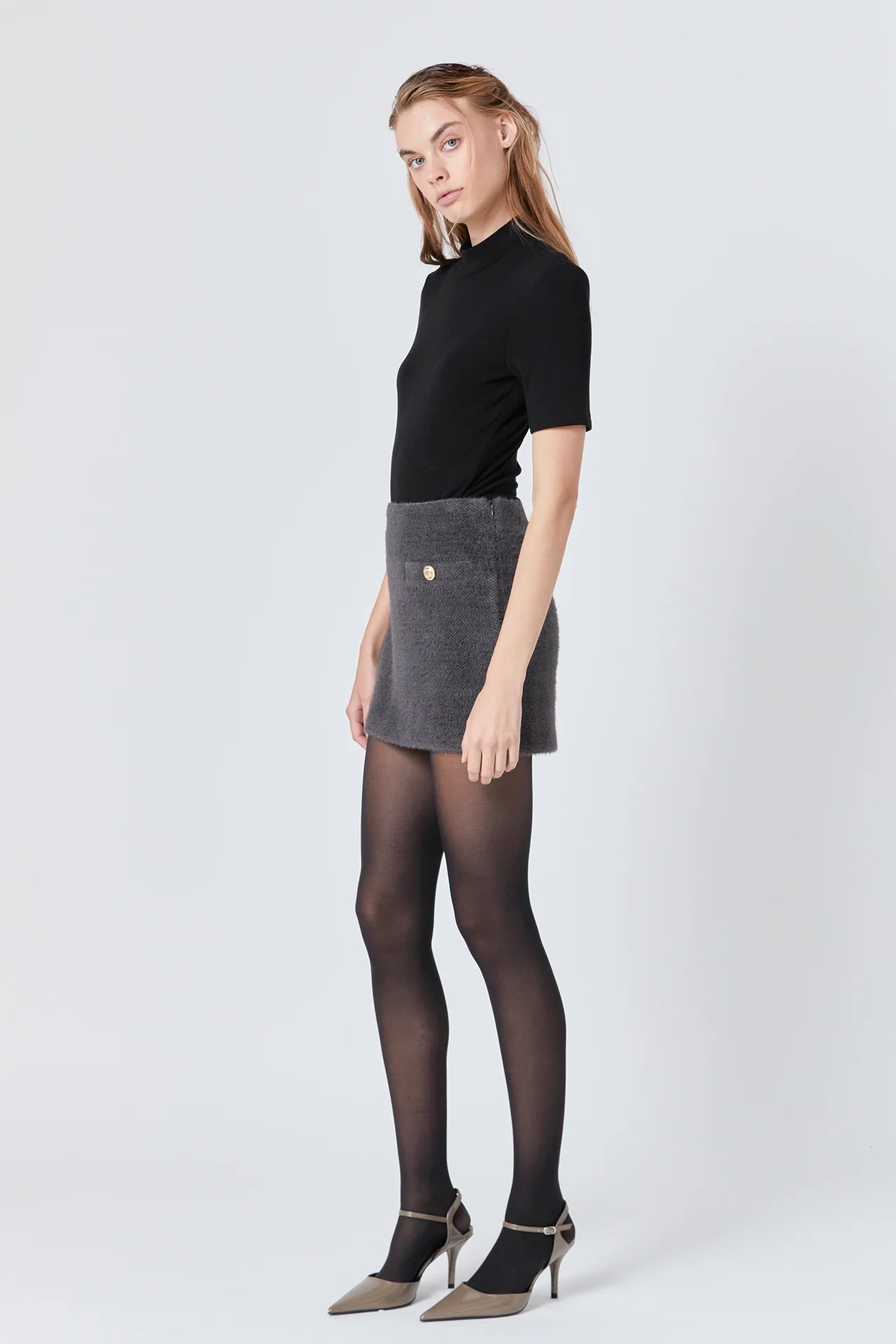 Tweed Boucle Skirt