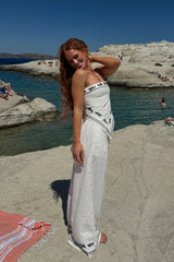Sought After Wide-Leg Pocket Pants Off White