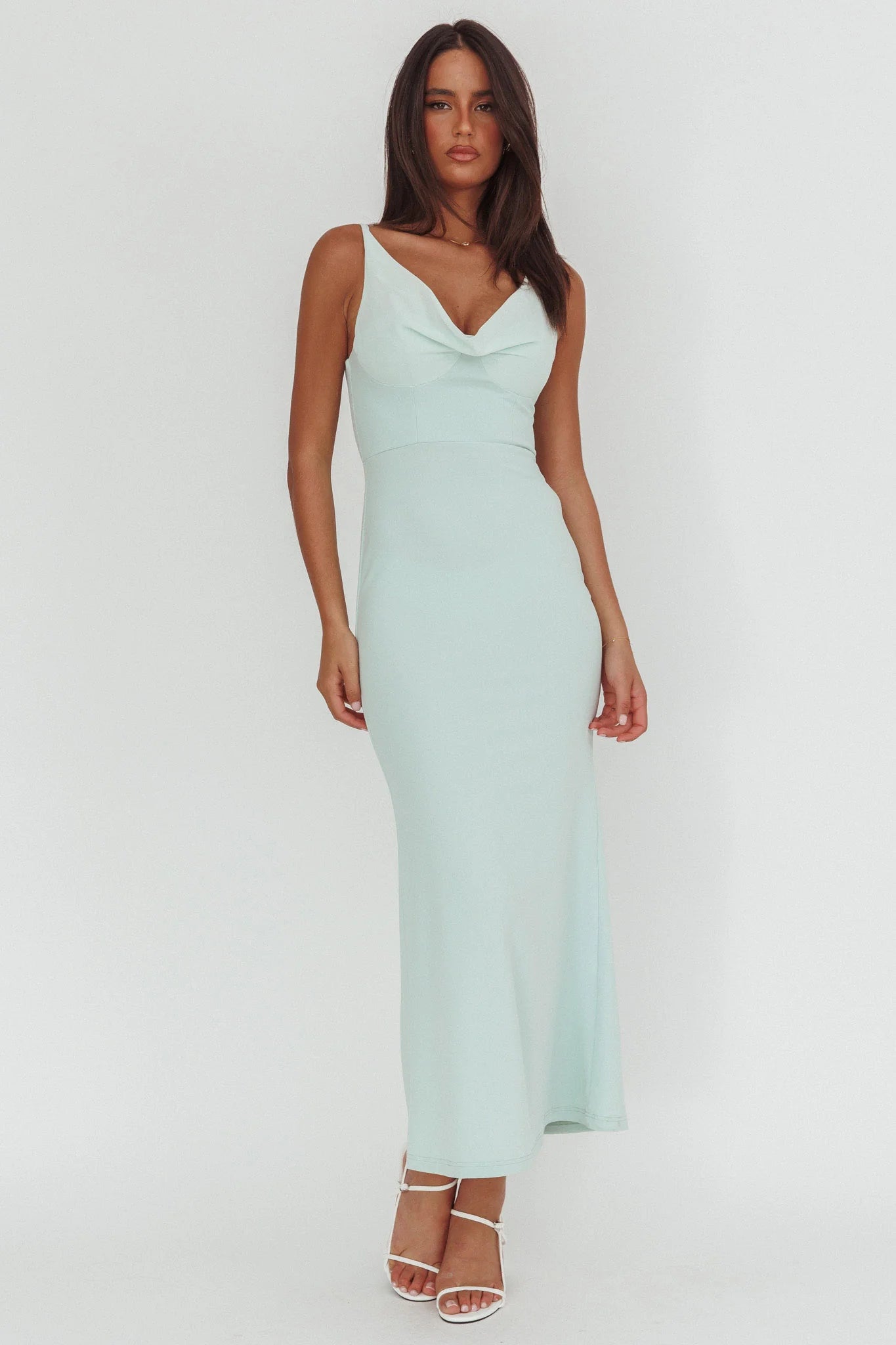Jesara Cowl Back Maxi Dress Sage