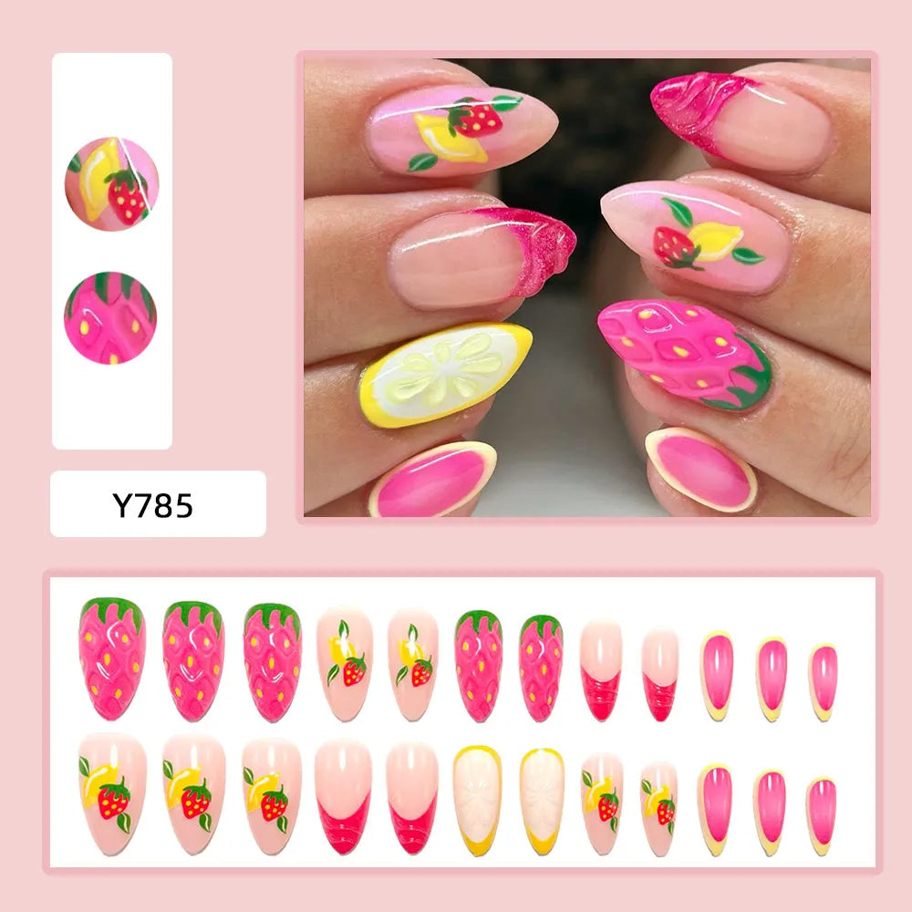 Luxury Handmade 3D Press-On Nails - Premium Reusable Gel Fake Nails - Multiple Styles & Designs Available