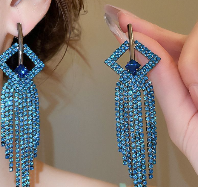 Premium Sparkling Butterfly Fringe Earrings | Delicate Luxury Geometric Studs & Statement Ear Jewelry for Women