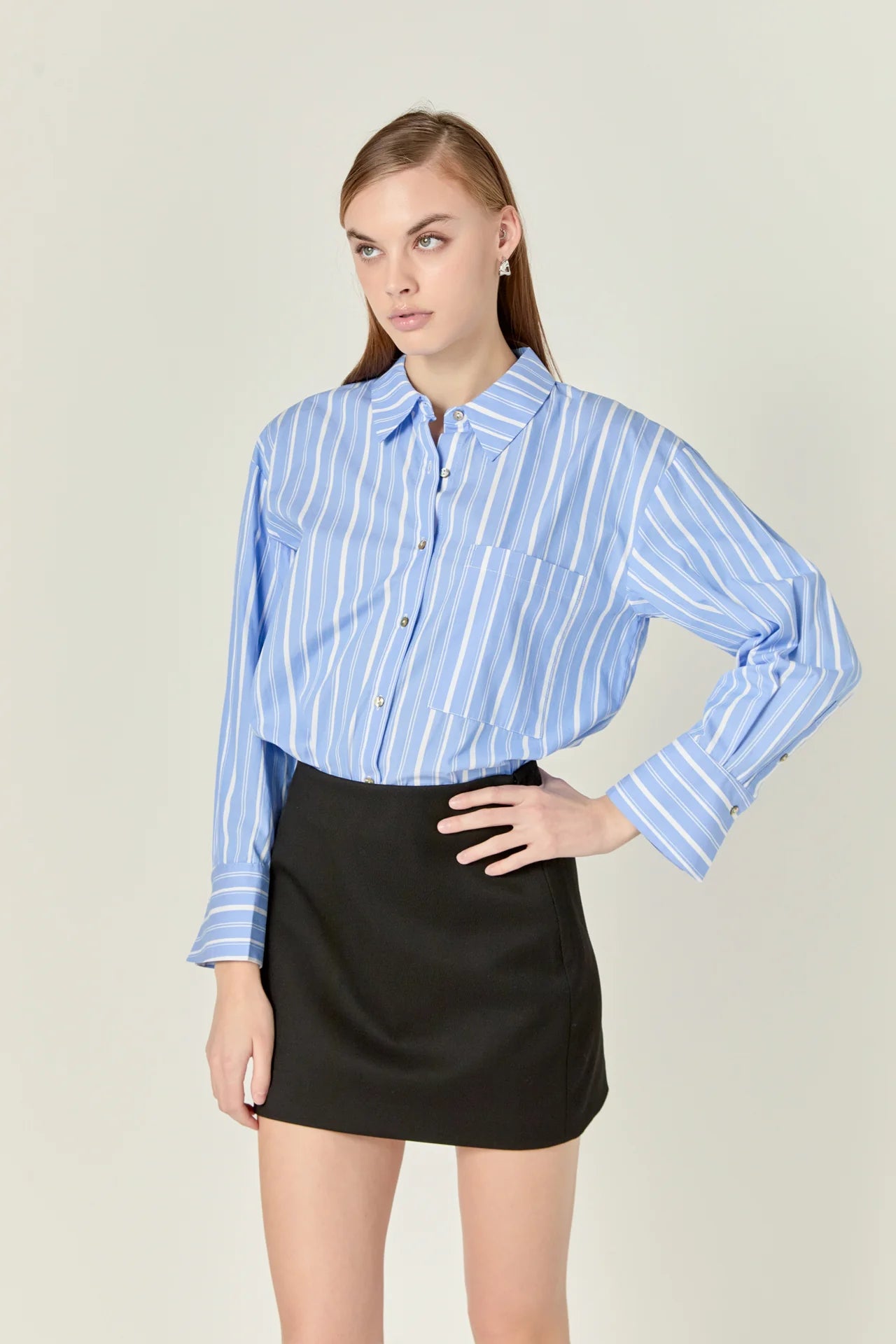 Twill Mini Skirt