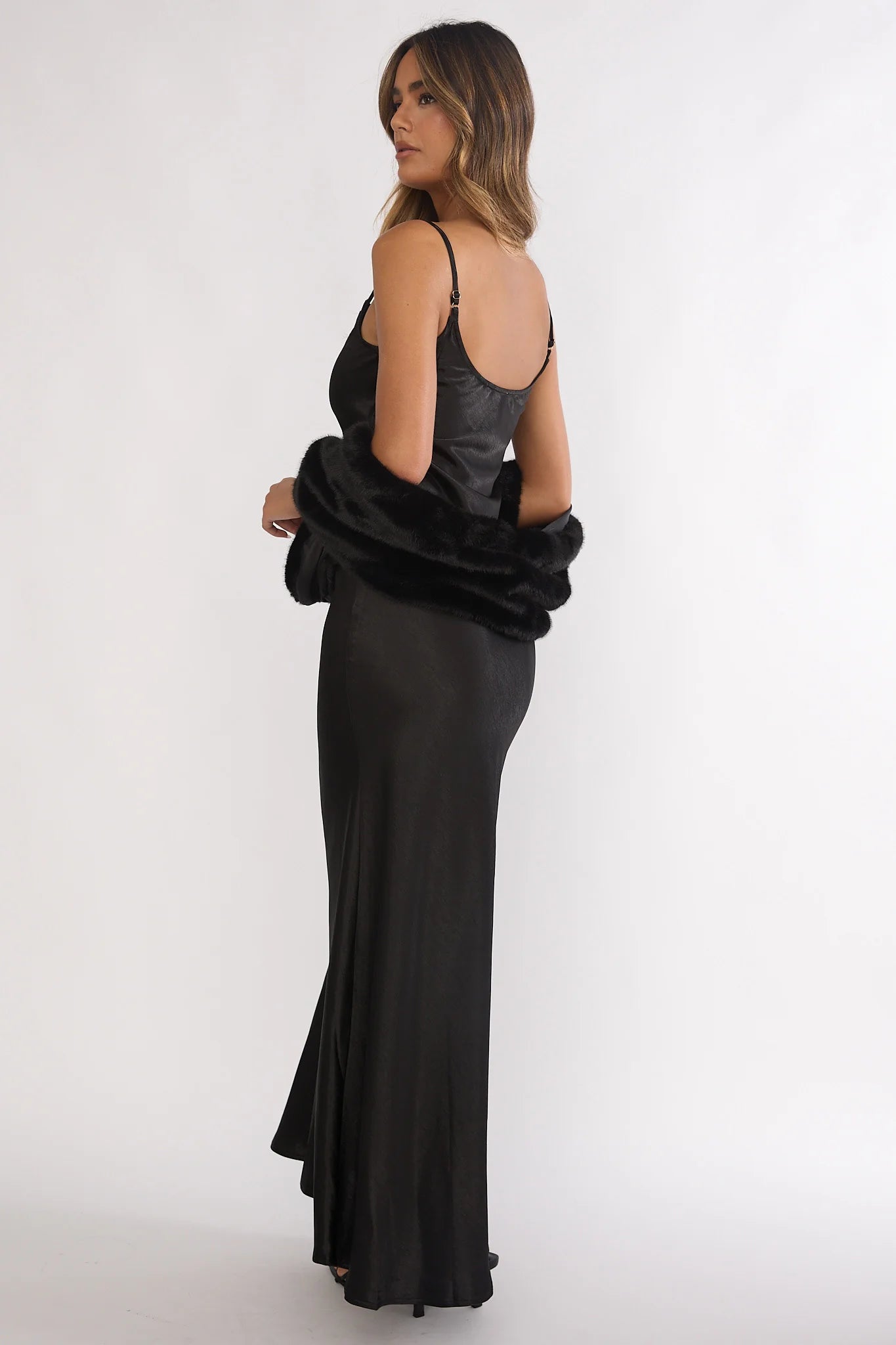 Hadley Cami Scarf Maxi Dress Black