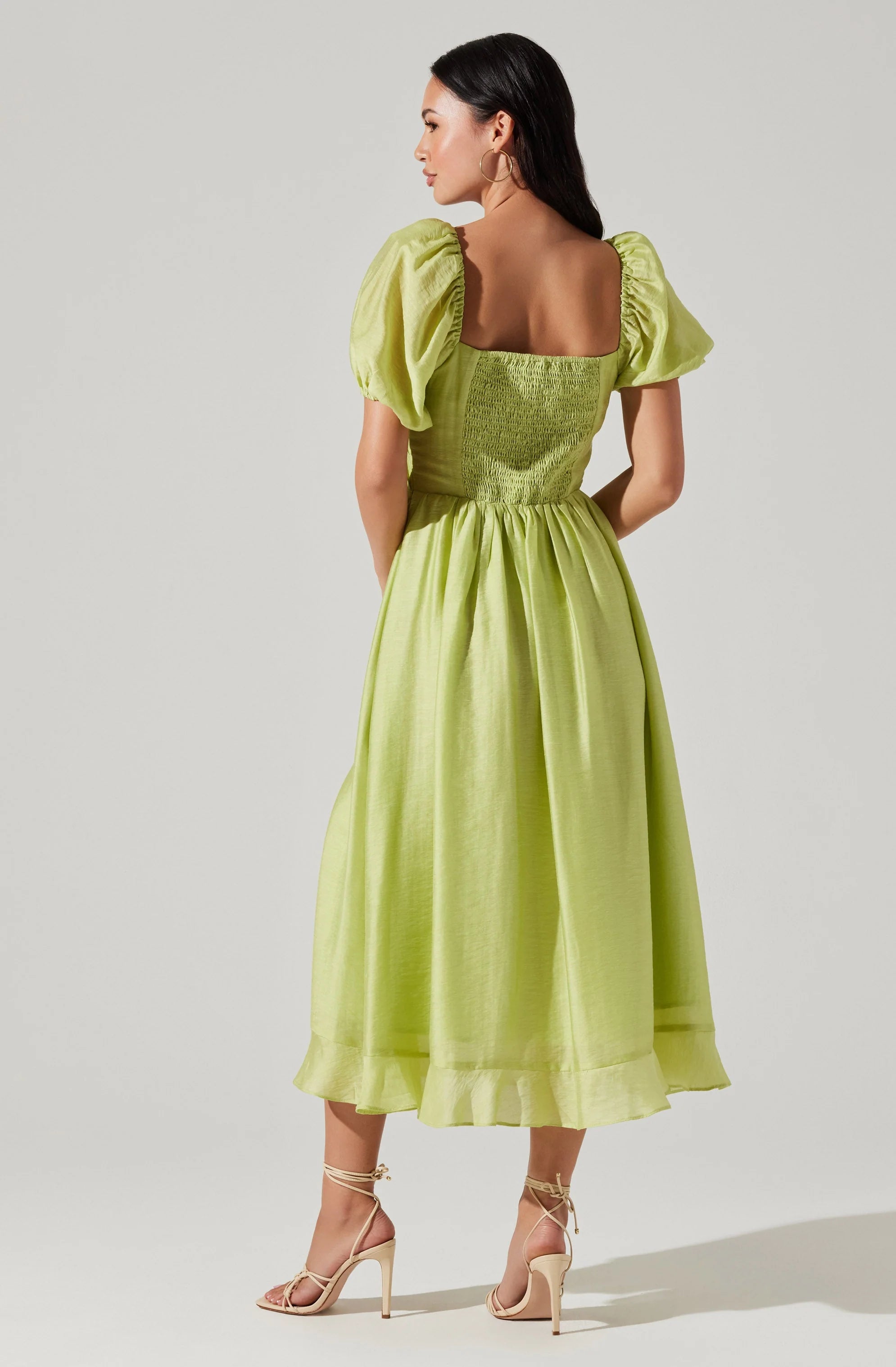 Lunaria Pleated Bustier Midi Dress