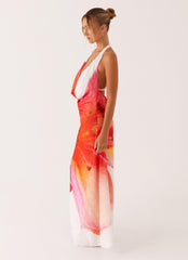 Calabasas Maxi Dress - White Floral