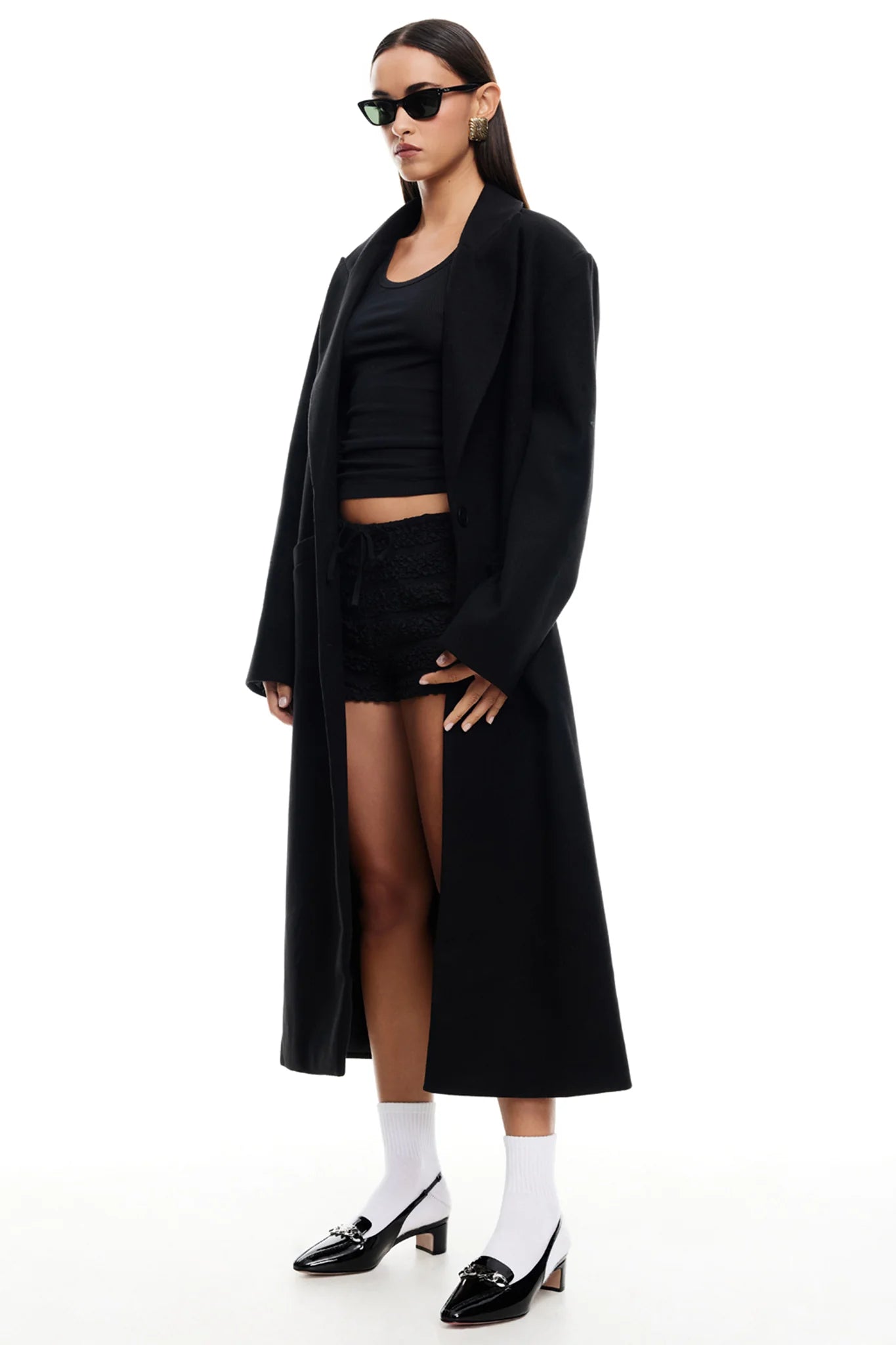LIONESS Olsen Coat Onyx
