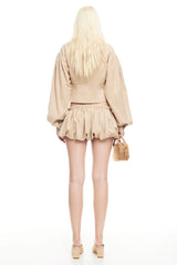 LIONESS Eclipse Jacket Beige Plaid