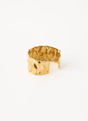 Daisy Drift Bangle - Gold