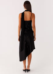 Goldie Midi Dress - Black