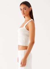 Johanna Knit Top - White