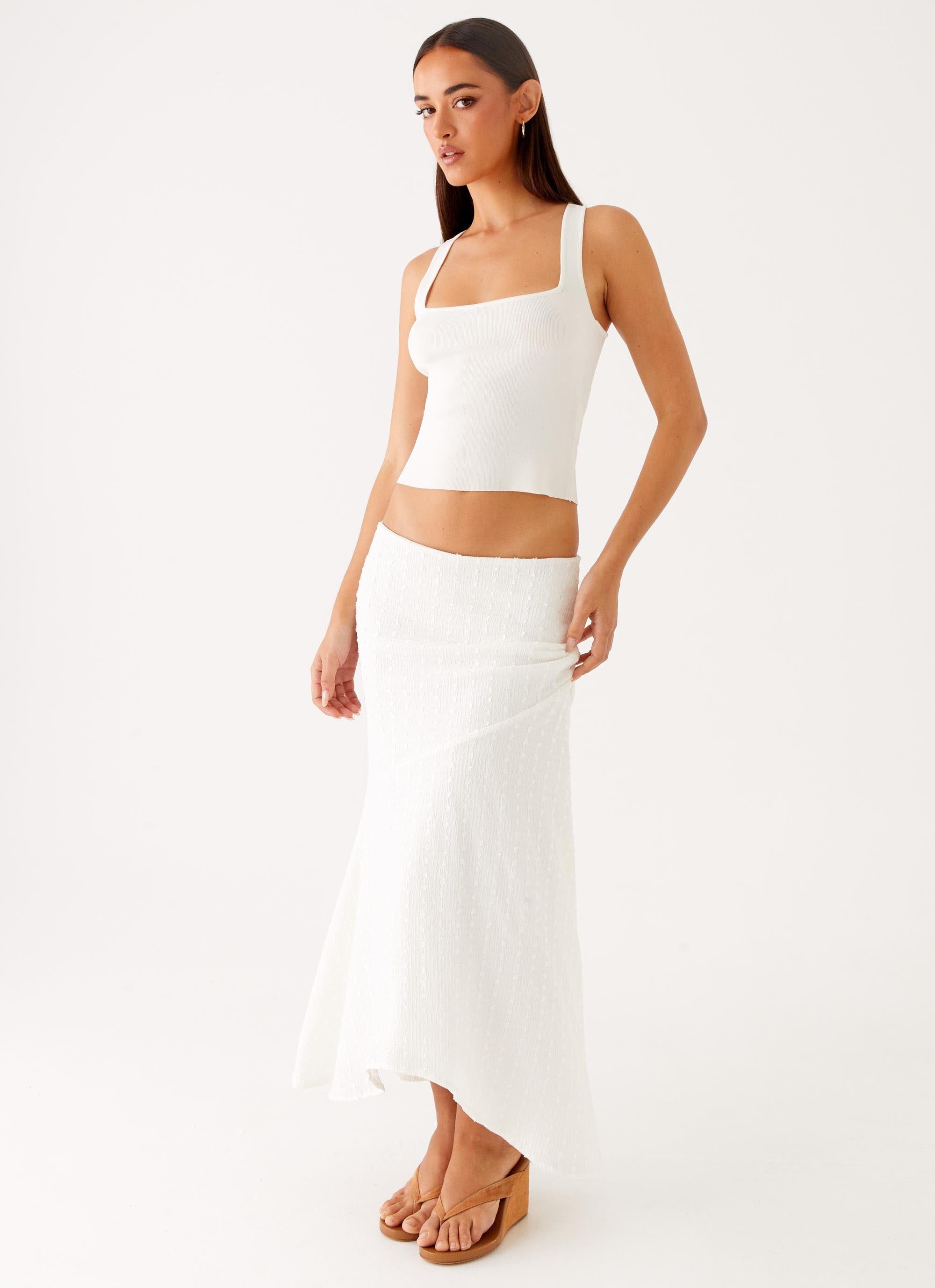 Johanna Knit Top - White