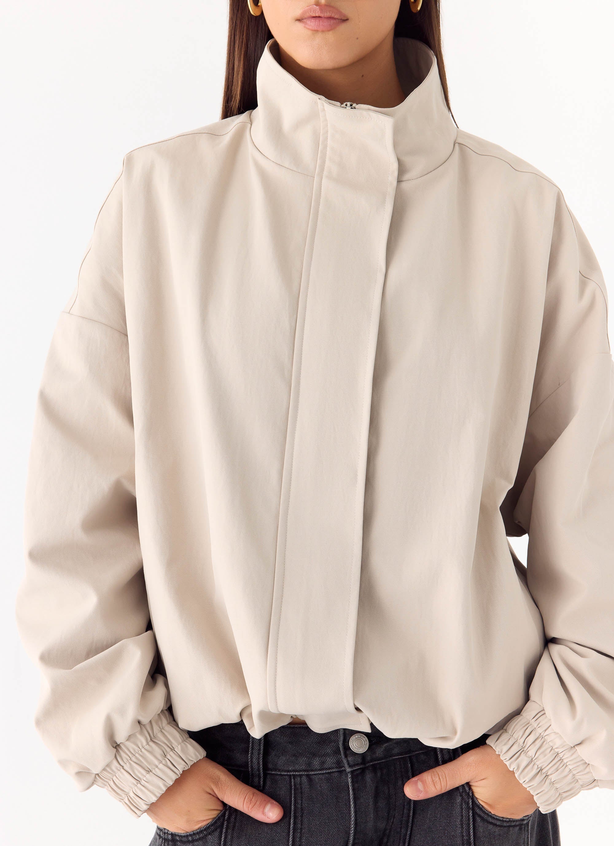 Luca Trench Jacket - Cool Tan