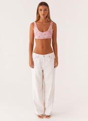 Mercer Sequin Bralette - Pink