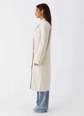 Dalia Double Breasted Blazer Coat - Beige