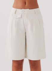 Tammy Suiting Jorts - Ivory