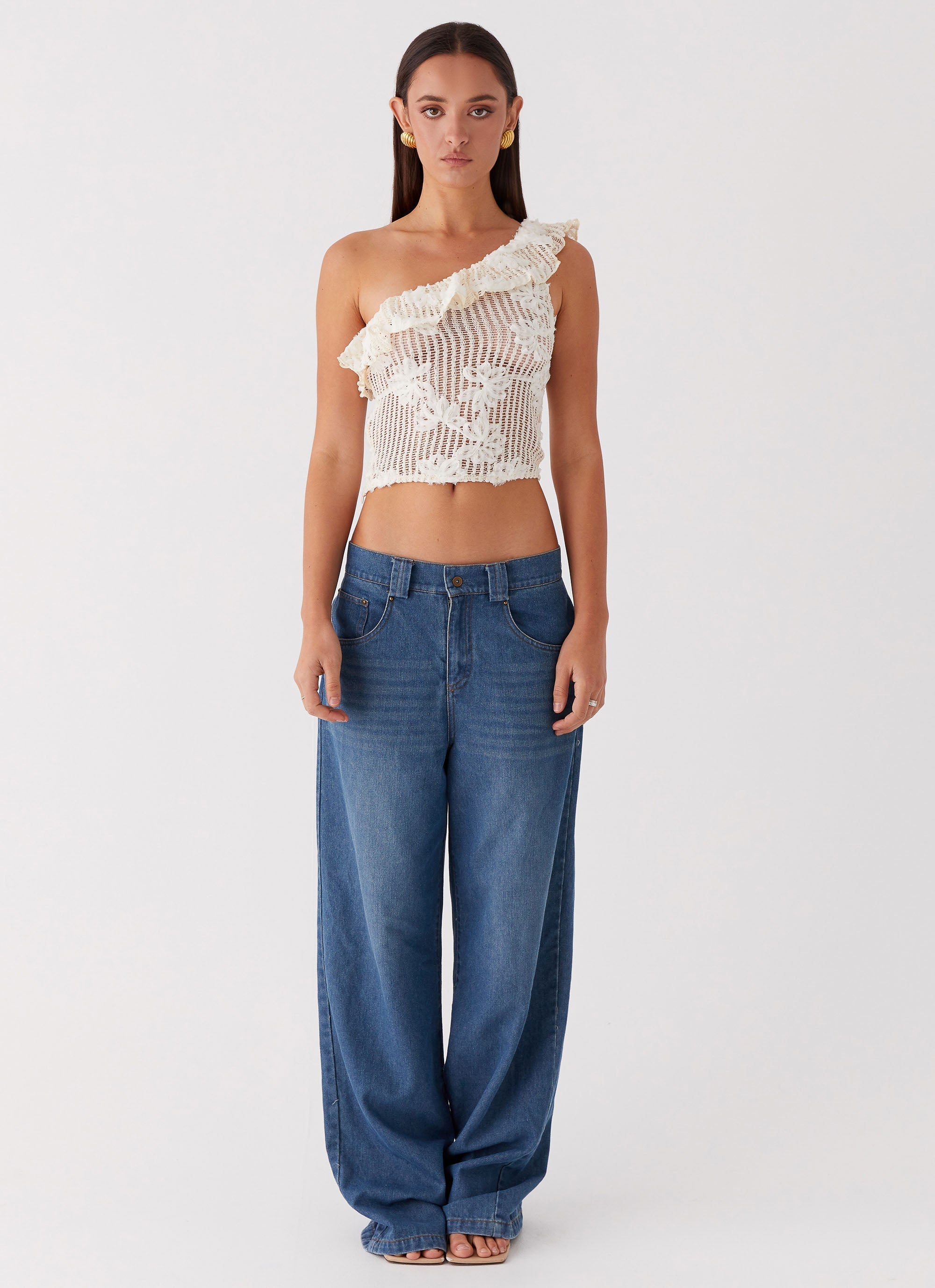 Juilette One Shoulder Top - Ivory