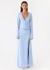 Remee Maxi Skirt - Blue