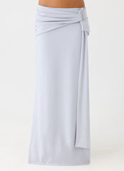 Romana Maxi Skirt - Misty Blue