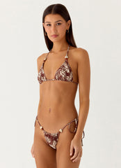 Saga Bead Bikini Bottom - Espresso Meadow