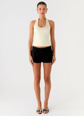 Scarla Halter Top - Yellow