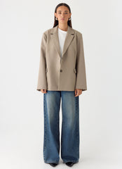 Sibel Blazer - Warm Grey