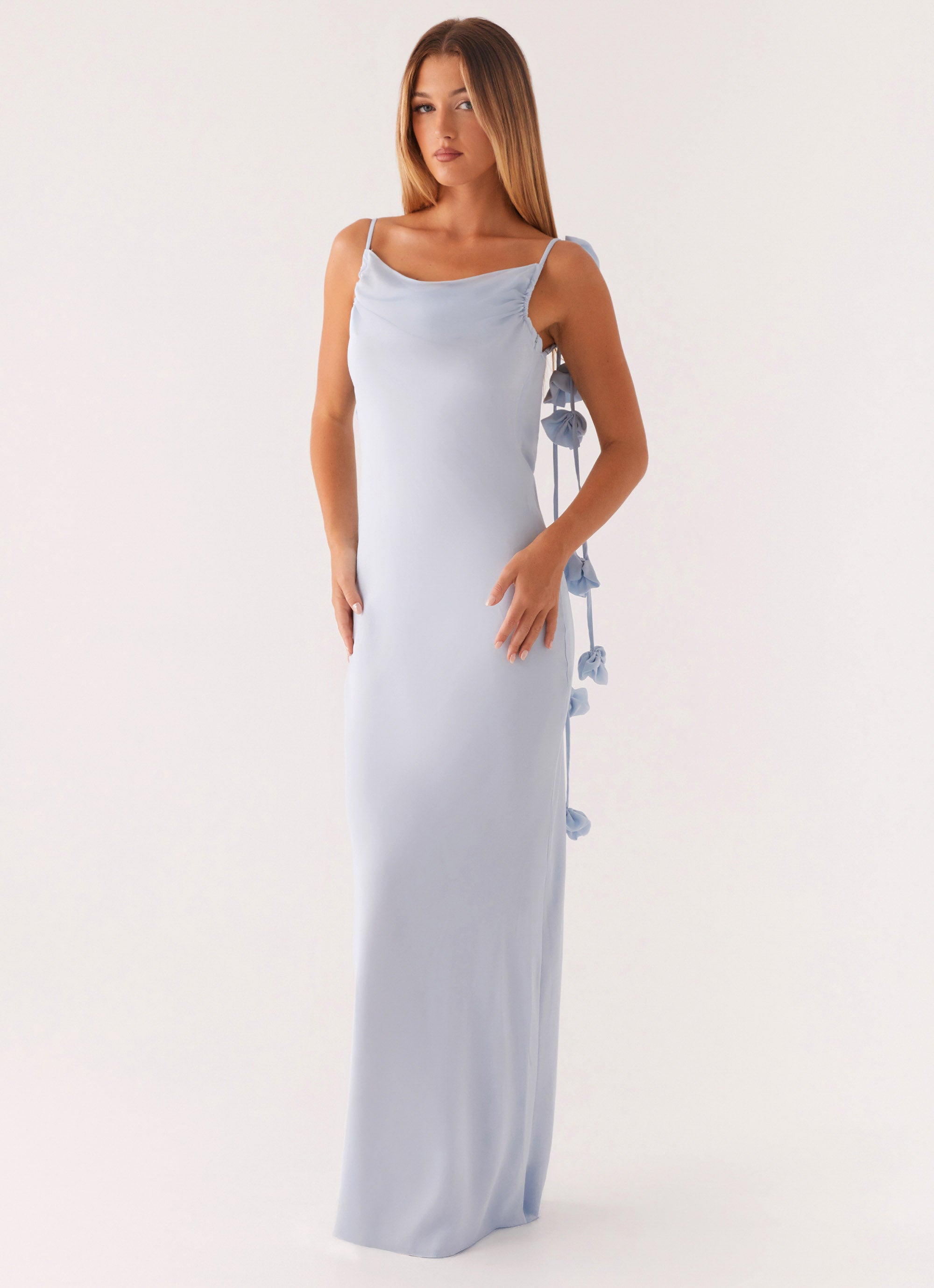 Simona Maxi Dress - Pastel Blue