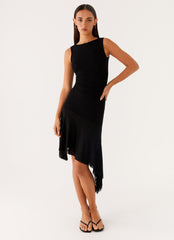 Winona Midi Dress - Black