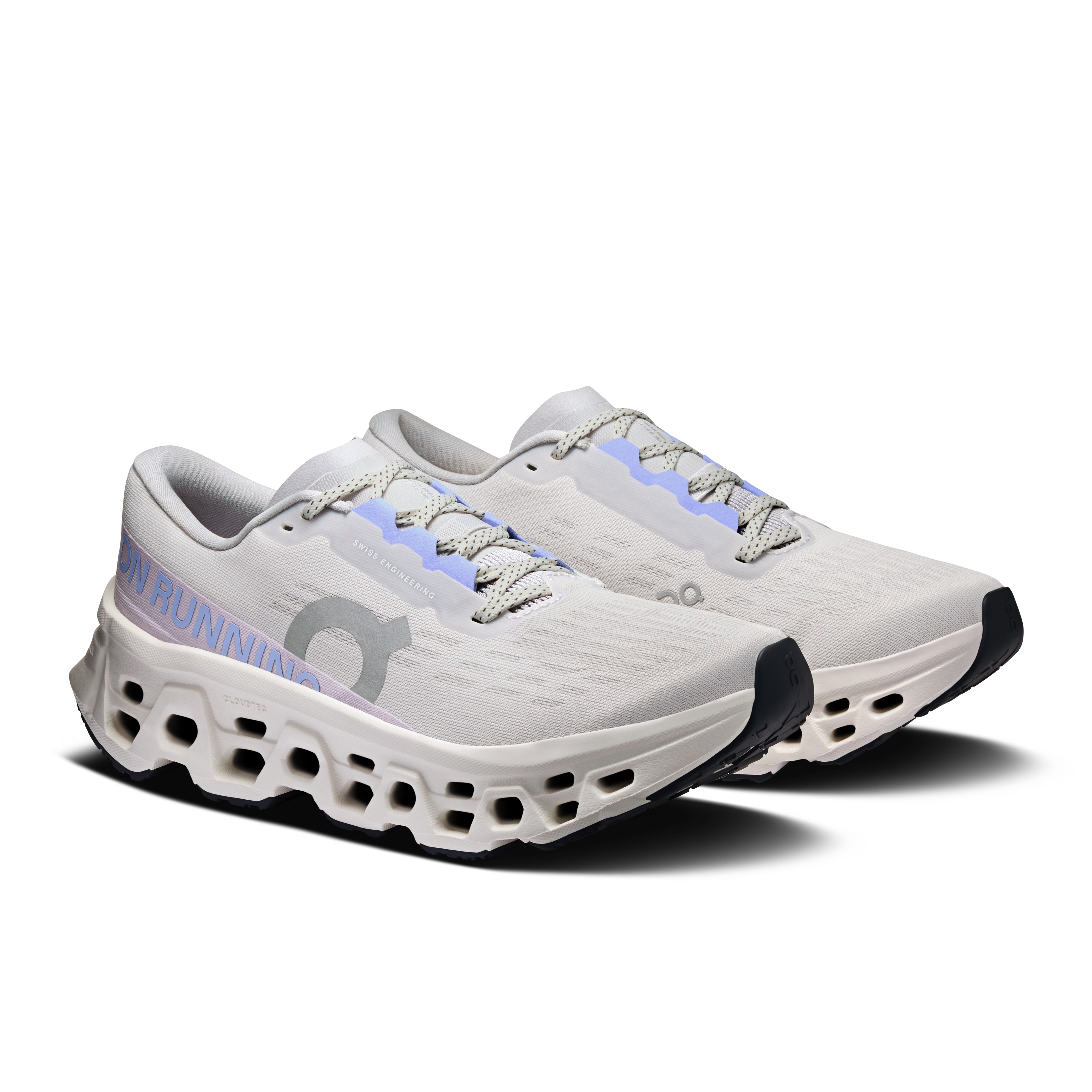 On Running Women's Cloudmonster 3 Wide Shoes - Frost / Ivory
