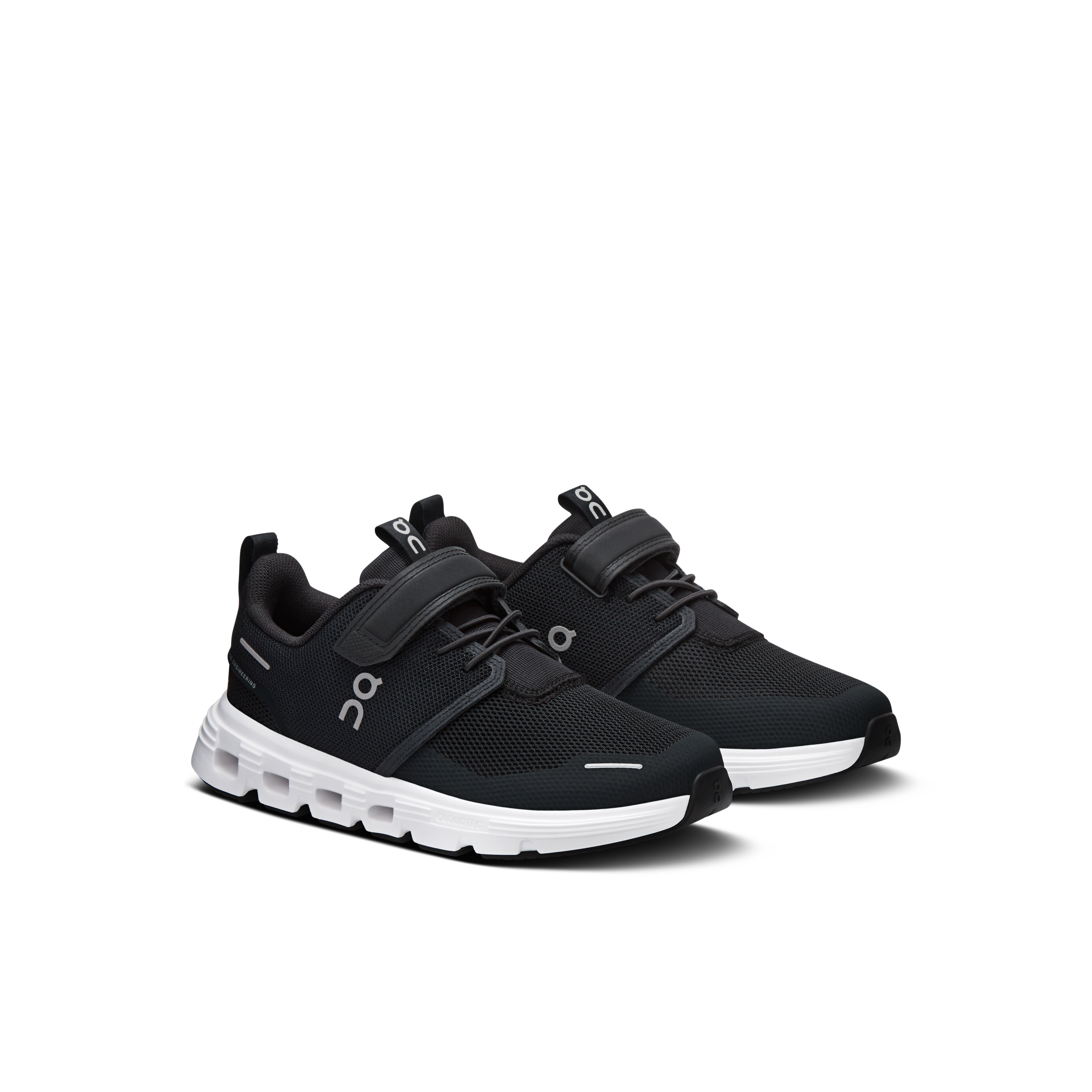 On Running Kids' Cloud Play 2 Shoes - Black / White