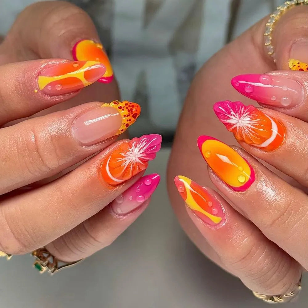 Luxury Handmade 3D Press-On Nails - Premium Reusable Gel Fake Nails - Multiple Styles & Designs Available
