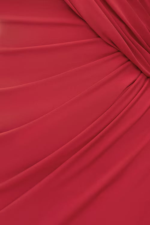Sculpt Front Drape Mini Dress