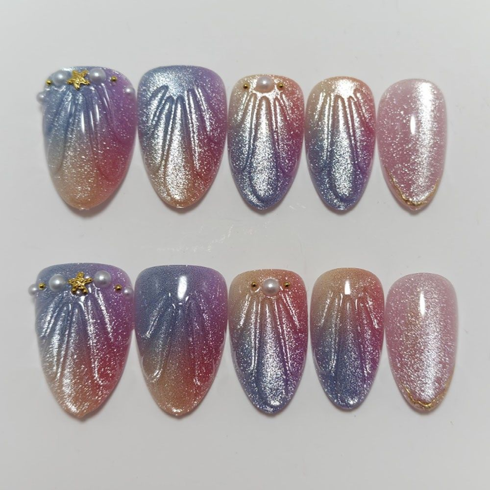 Luxury Handmade 3D Press-On Nails - Premium Reusable Gel Fake Nails - Multiple Styles & Designs Available